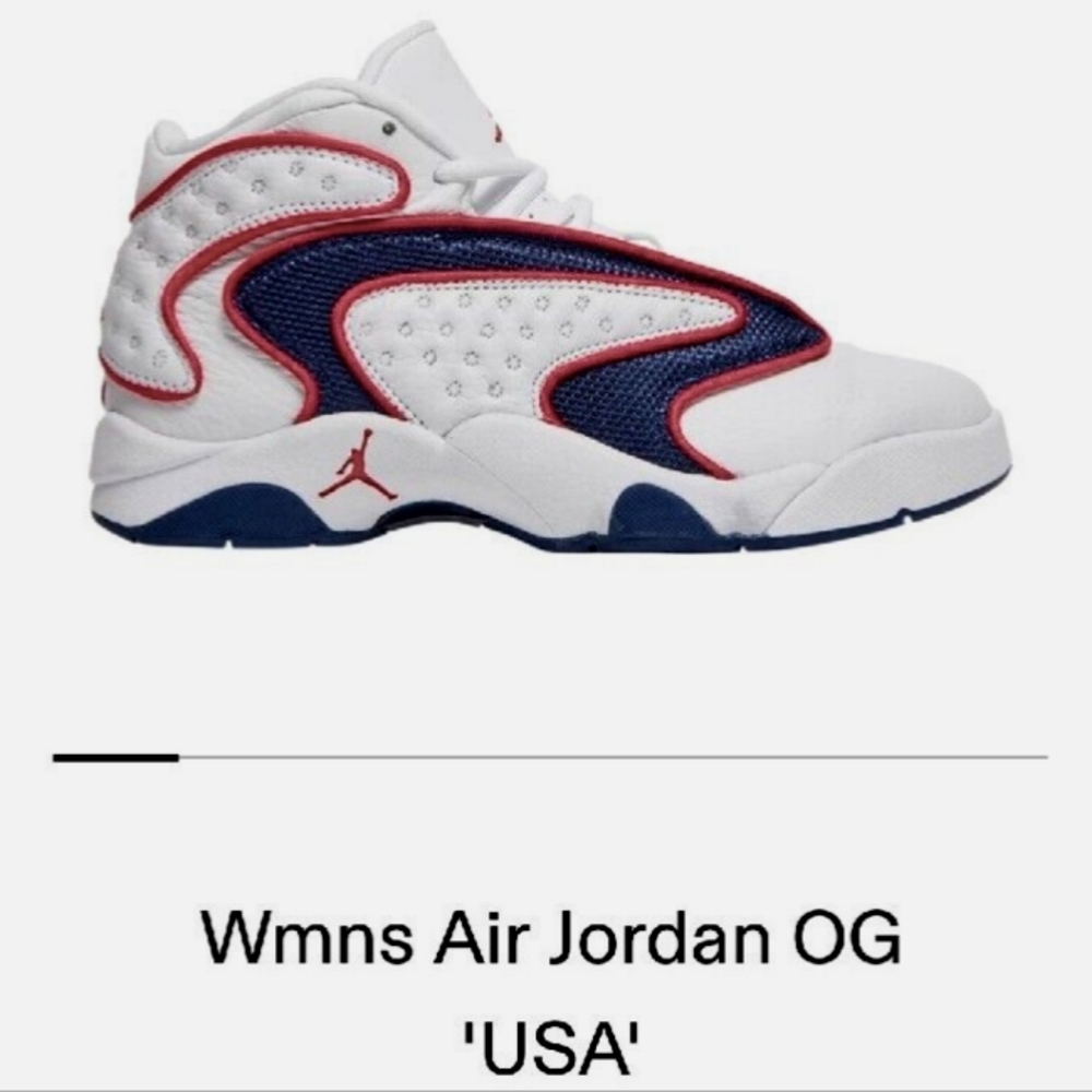 Nike Womens Air Jordan OG (USA) (White/University Red)